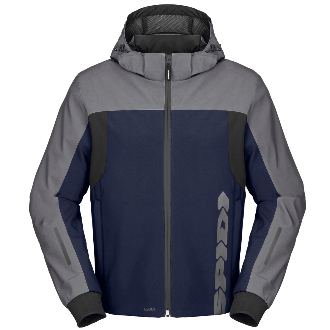 מעיל קפוצ׳ון SPIDI Hoodie H2Out II אפור/כחול