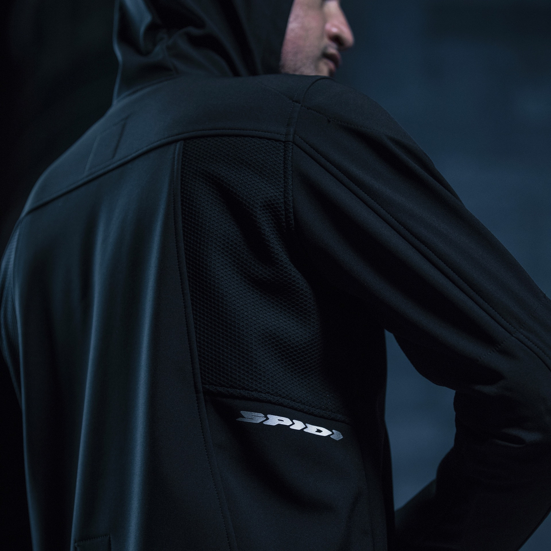 מעיל סופטשל SPIDI Hoodie Armor Evo שחור/אדום