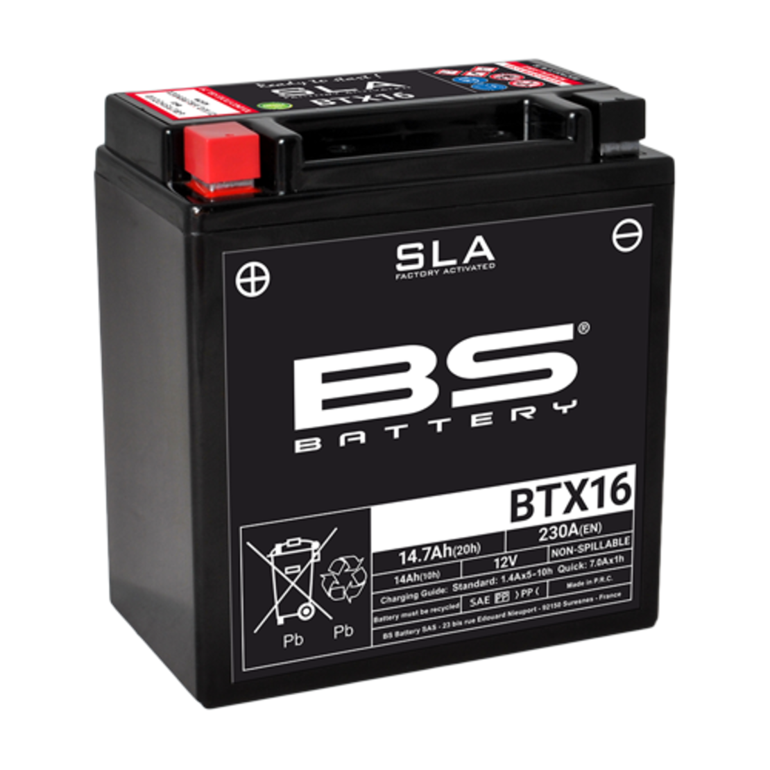 מצבר BS BATTERY SLA BTX16 (FA)
