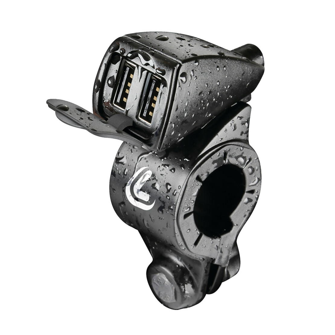 שקע USB כפול לכידון LAMPA