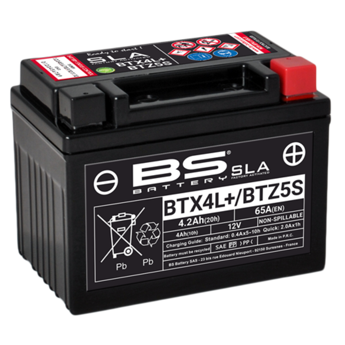 מצבר BS BATTERY SLA BTX4L/BTZ5S (FA)