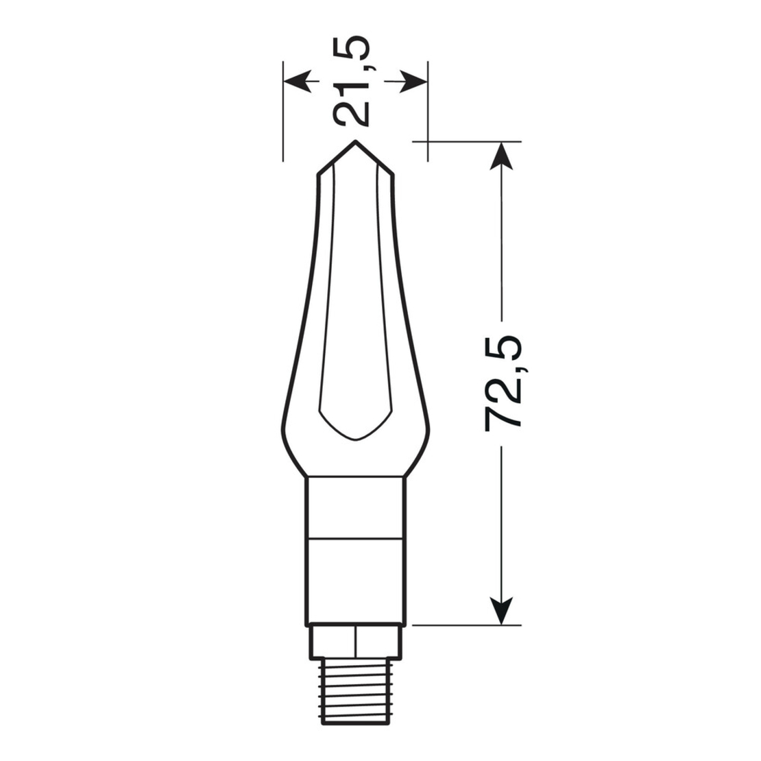 זוג וינקרים לד דגם LAMPA Zephyr