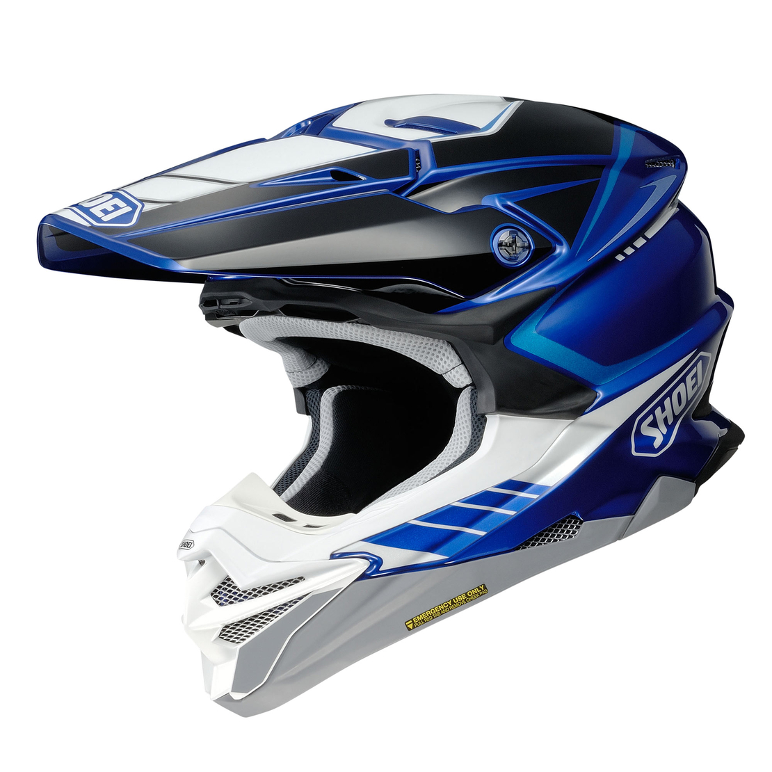 קסדת שטח SHOEI VFX-WR 06 JAMMER TC-2 שחור/כחול/לבן