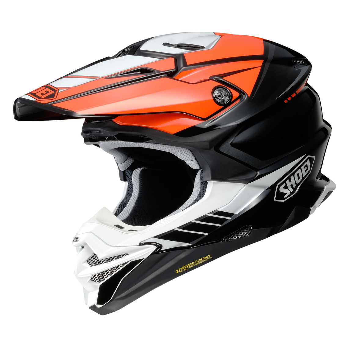 קסדת שטח SHOEI VFX-WR 06 JAMMER TC-8 שחור/כתום/לבן
