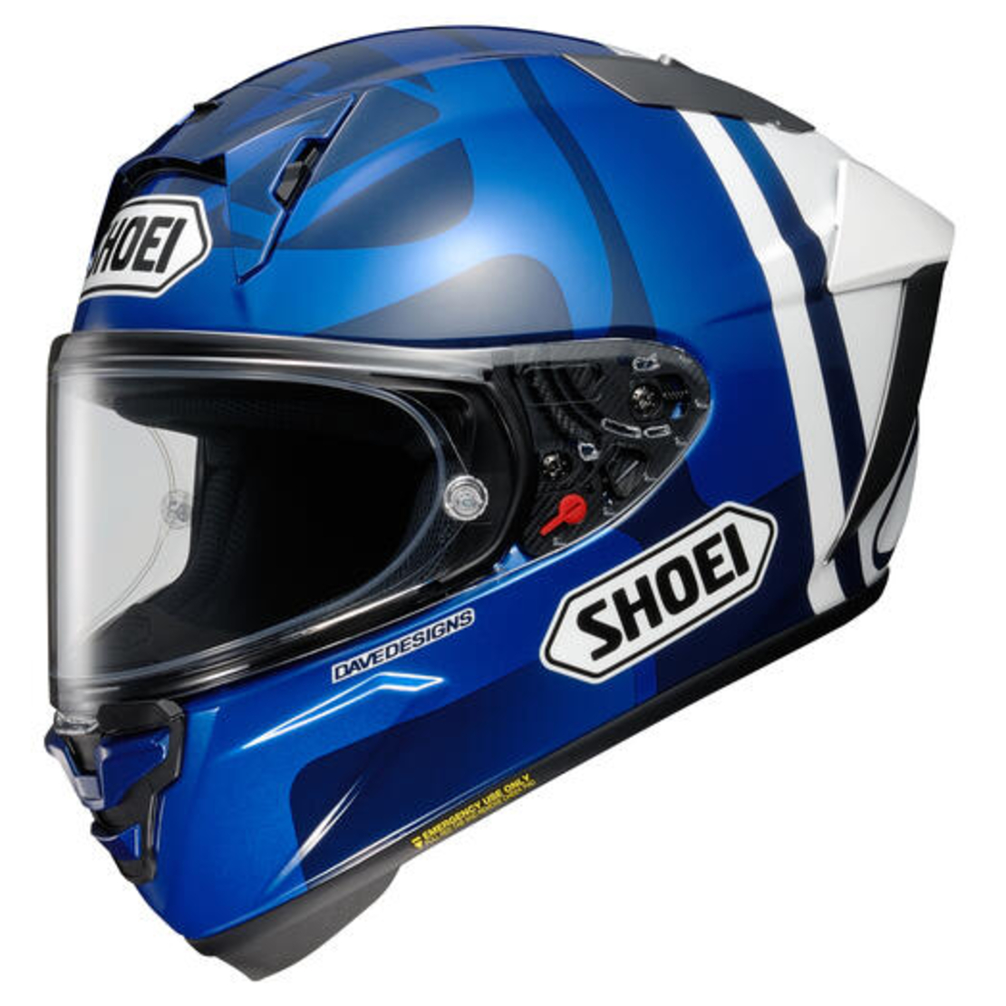 קסדת SHOEI X-SPR PRO A.MARQUEZ73 V2 TC-2 כחול/לבן