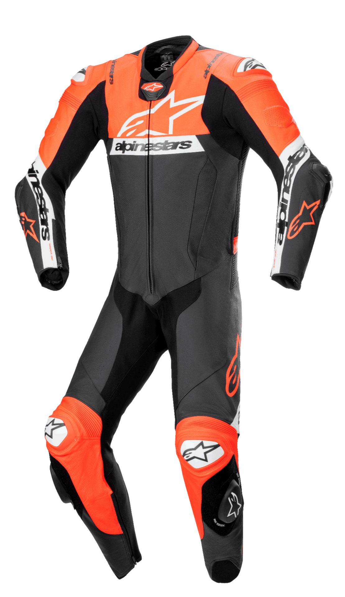 חליפת עור חלק אחד ALPINESTARS MISSILE V2 WARD שחור/אדום/לבן