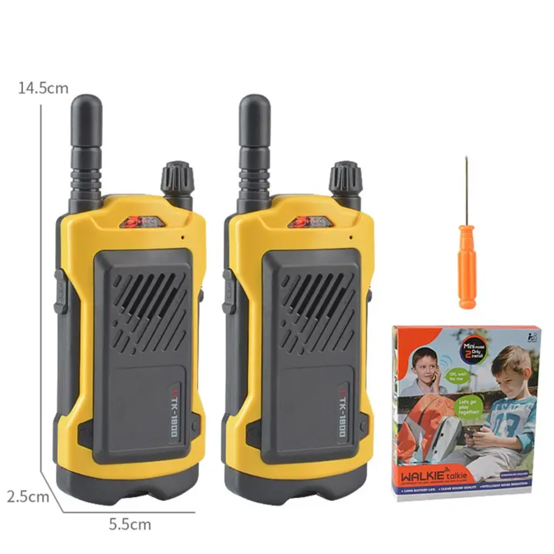 סטשל 2 מכשירים קשר כף ידמיני אלחוטי רדיו אינטרקום צעצוע לילדים