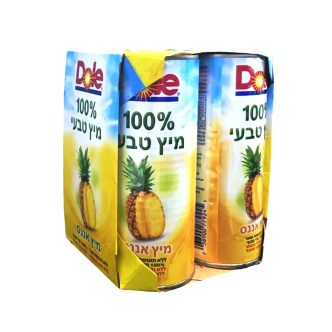 מיץ אננס - DOLE מארז רביעייה