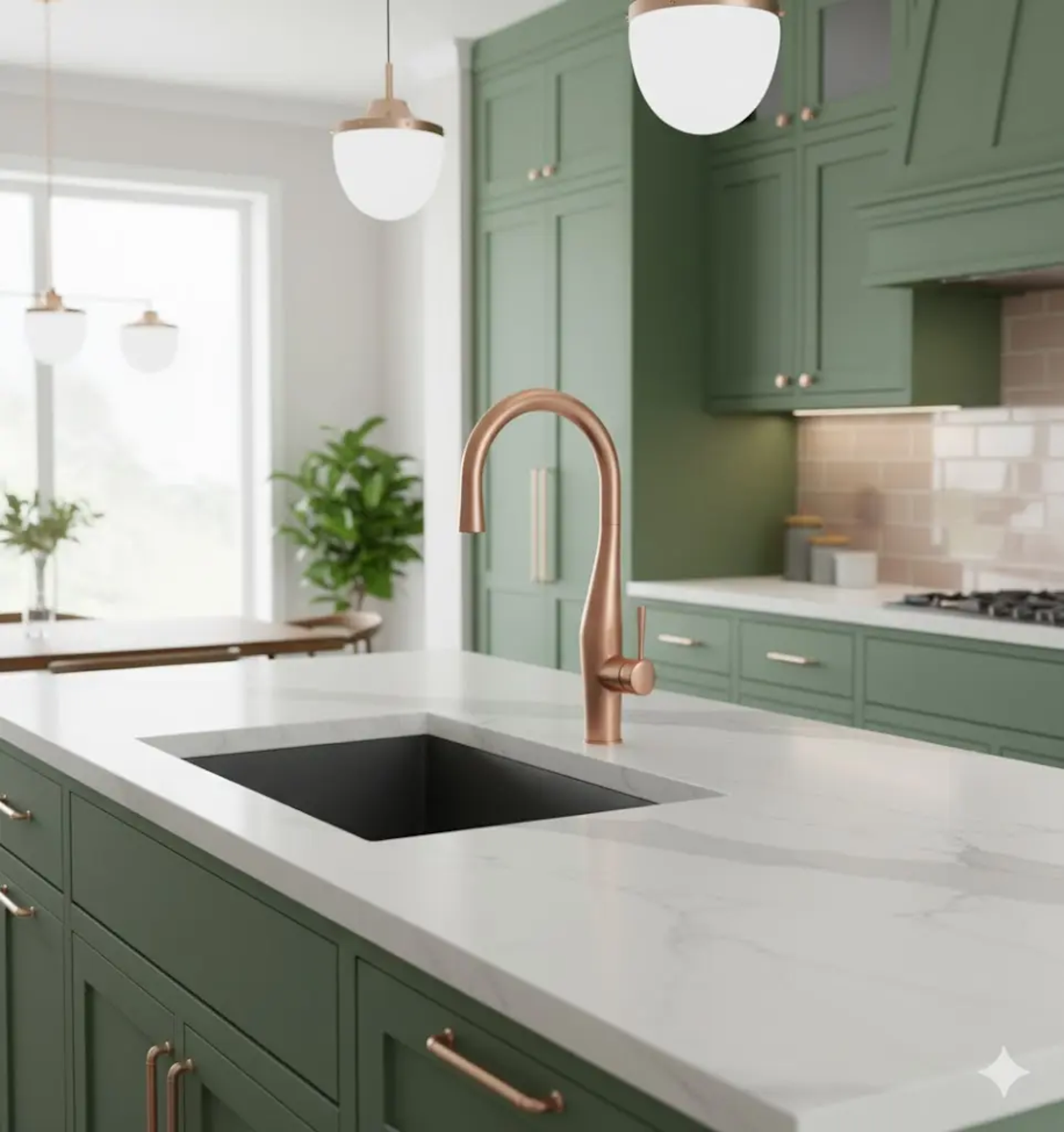 ברז מטבח נשלף | 2 מצבי זרימה | Imagine | רוז גולד מוברש | 304869RZ