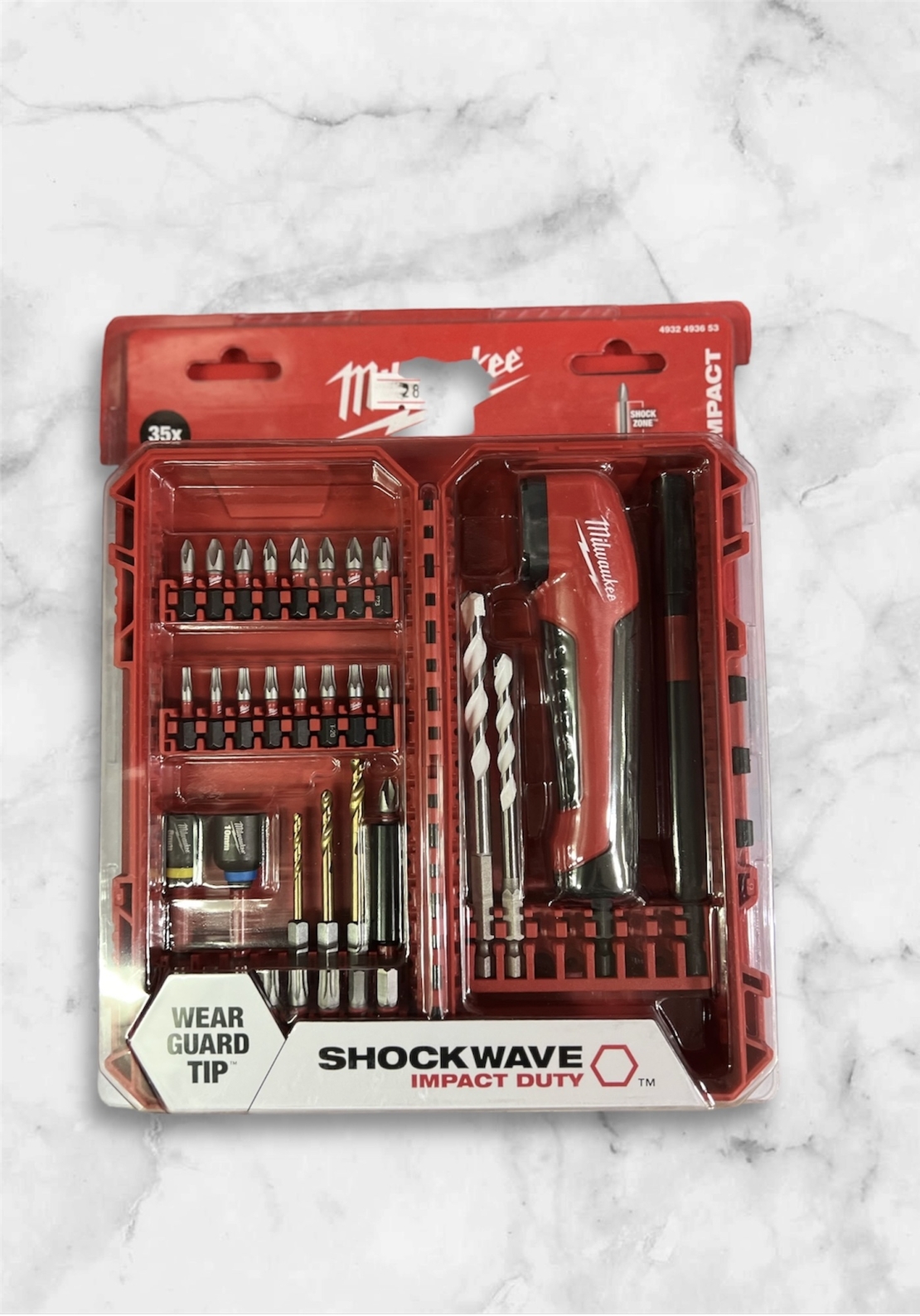 מילווקי סט 35 חלקים shockwave impact duty  MILWAUKEE