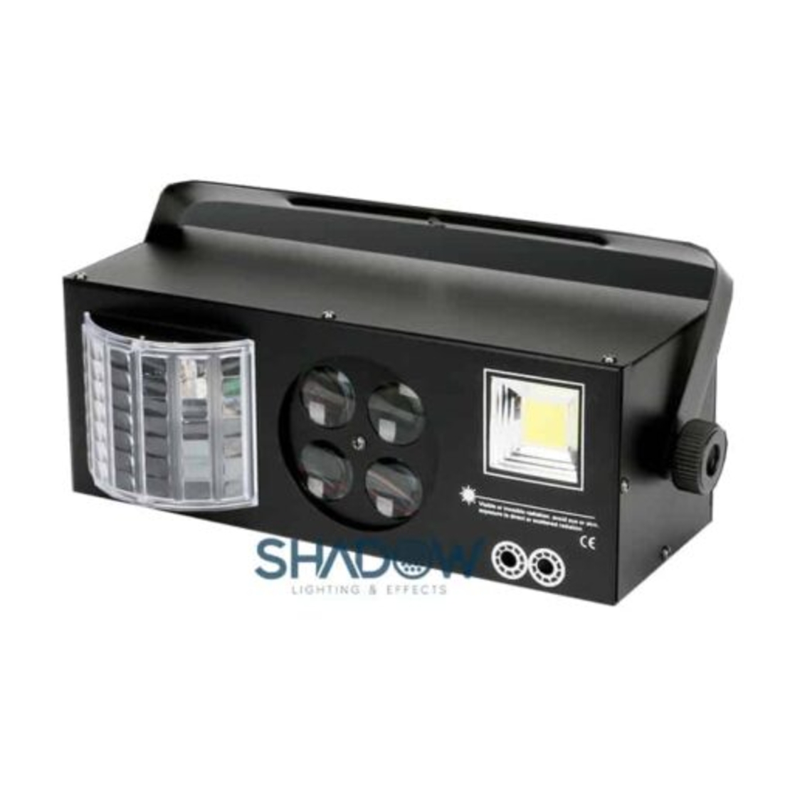 פנס אפקט Shadow Party 4 פנס מרשים הכולל לייזר + LED + פלאש + גובו + דרבי