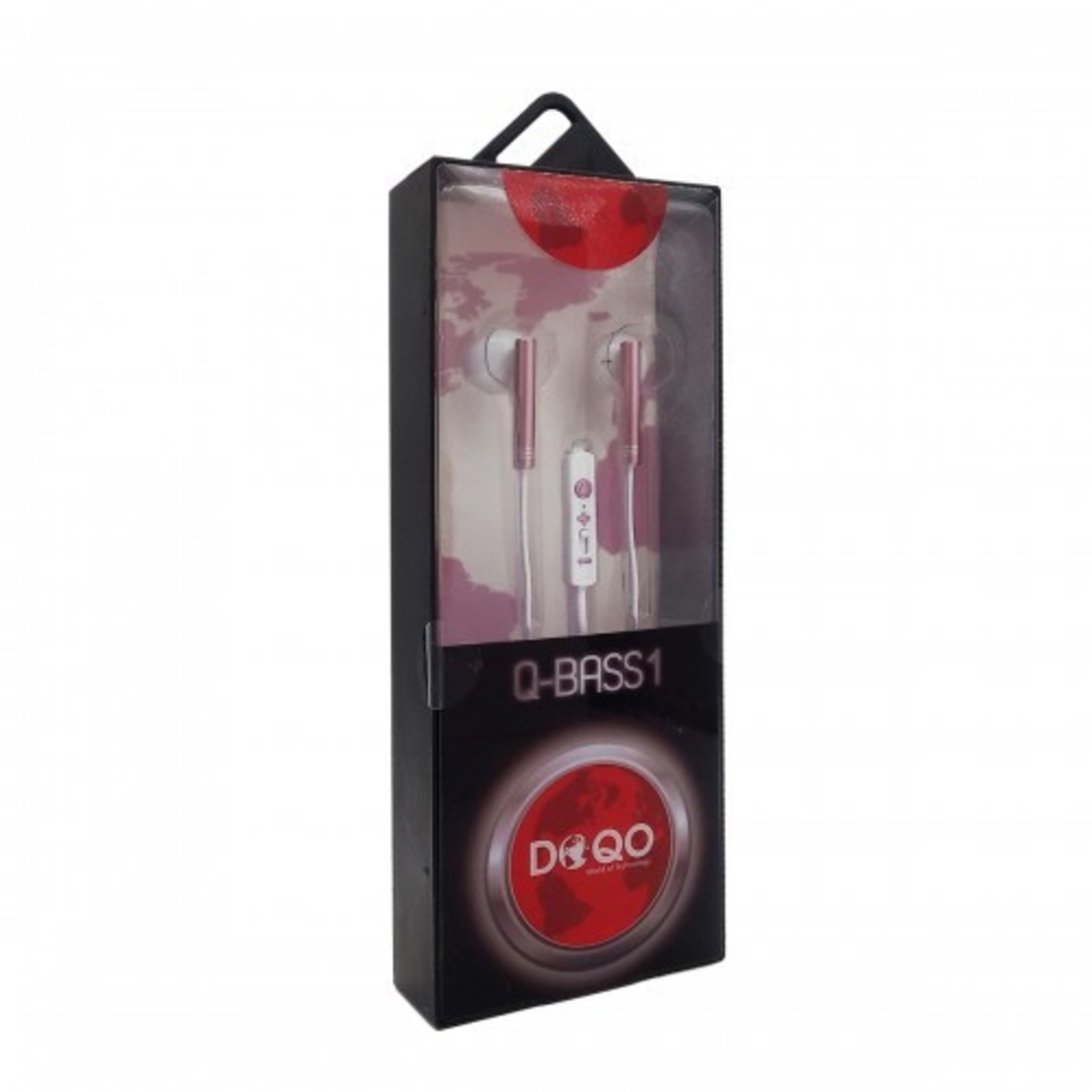 אוזניות DOQO Q-BASS1 (צבע: שחור, כסוף, ורוד, אדום)