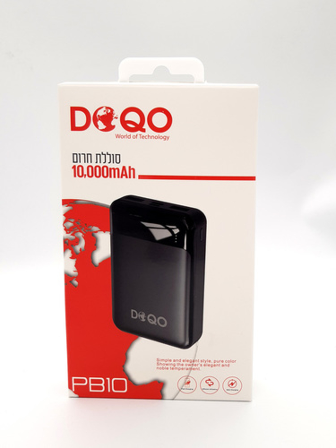 סוללת חירום DOQO PB10 10000mAh