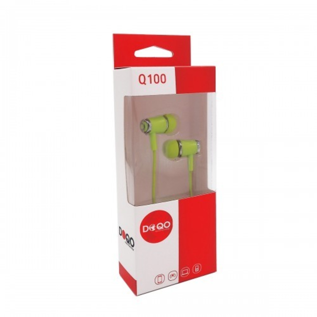 אוזניות DOQO Q-100 (צבע: שחור, לבן, ירוק)