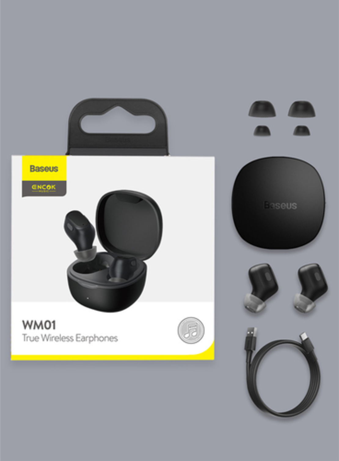 אוזניות בלוטות TWS BASEUS WM01