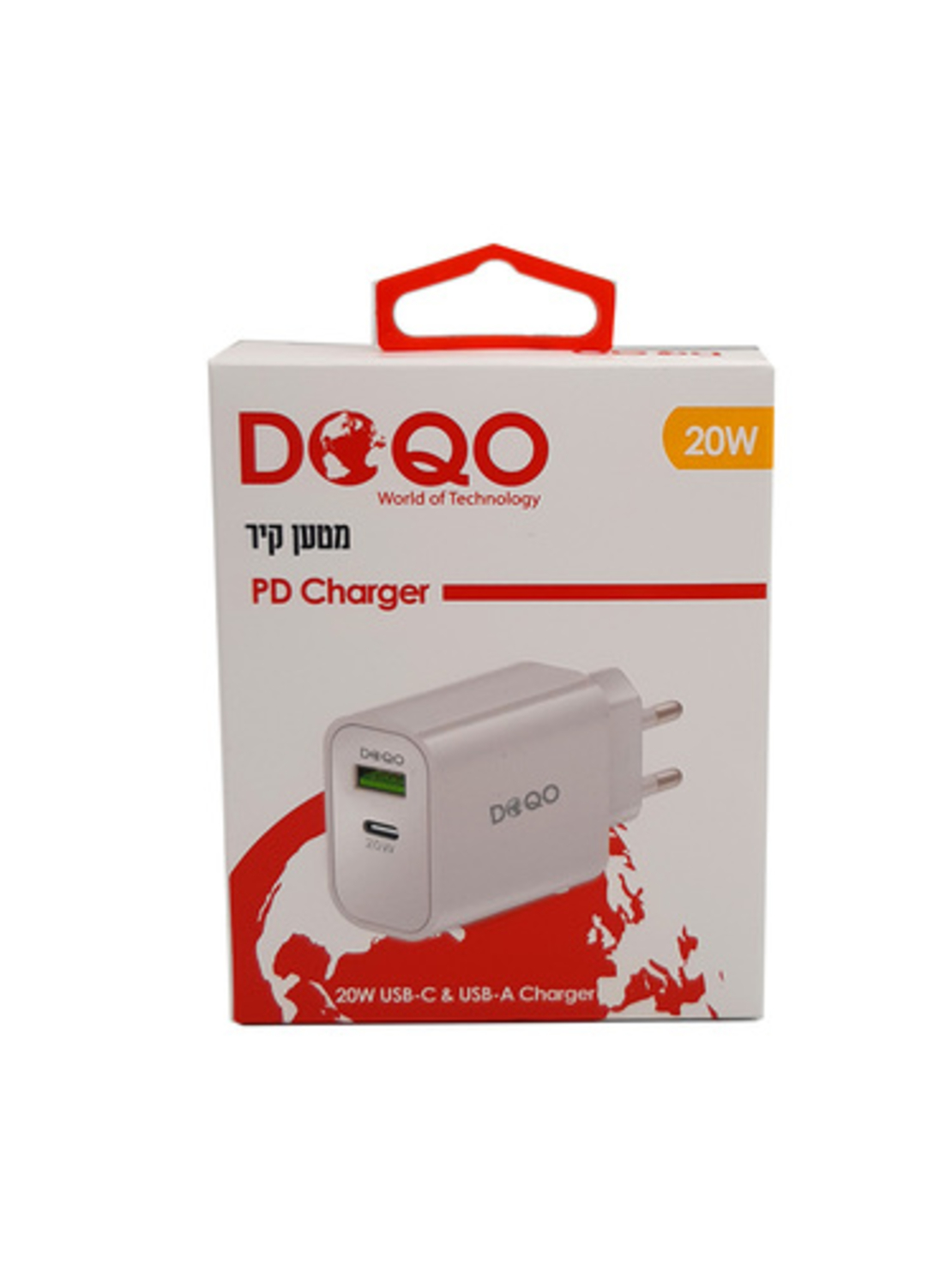 ראש מטען מהיר 20W PD חיבור טייפ סי + רגיל