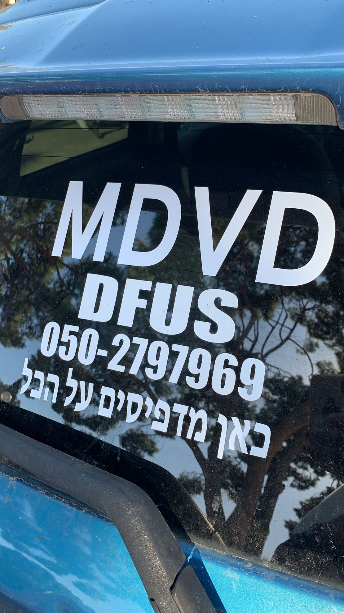 מדבקות לרכב בעיצוב אישי - חלון אחורי