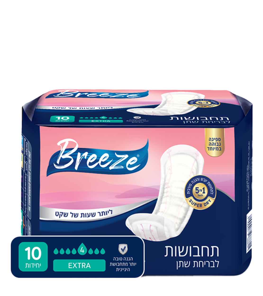 פדים לבריחת שתן - תחבושות בריז - אקסטרה