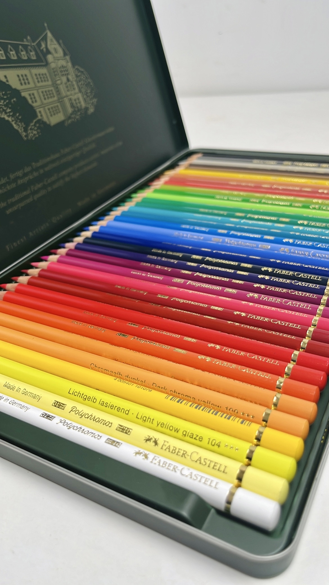 סט עפרונות 36 גוונים של חברת Faber Castell מסוג Polychromos
