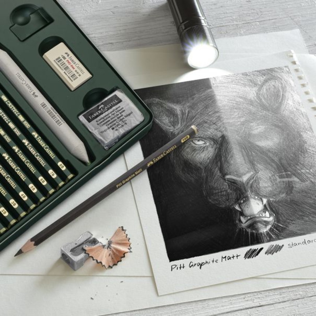 סט 20 עפרונות Pitt Graphite Matt Faber Castell