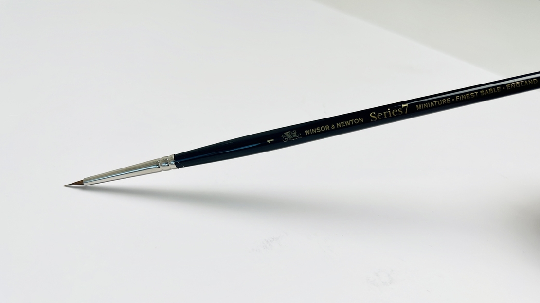 מכחול מספר 1 עגול, מסדרה 7 קולינסקי, Winsor& Newton.