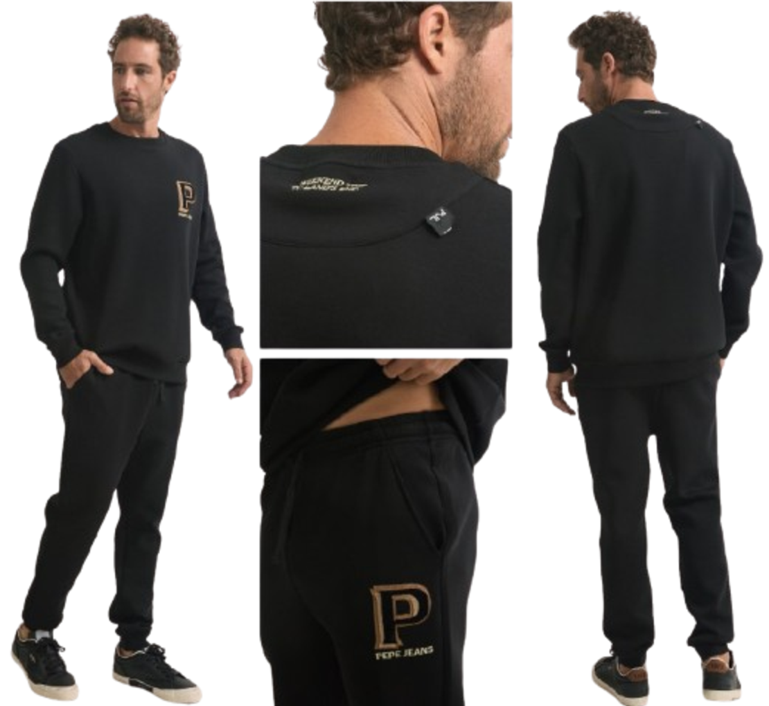 חליפת טרנינג שני חלקים לוגו גברים