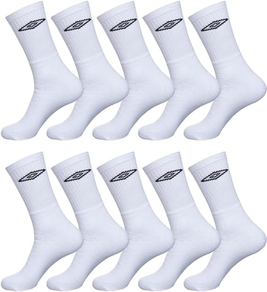 מארז 20 זוגות גרבי ספורט UMBRO