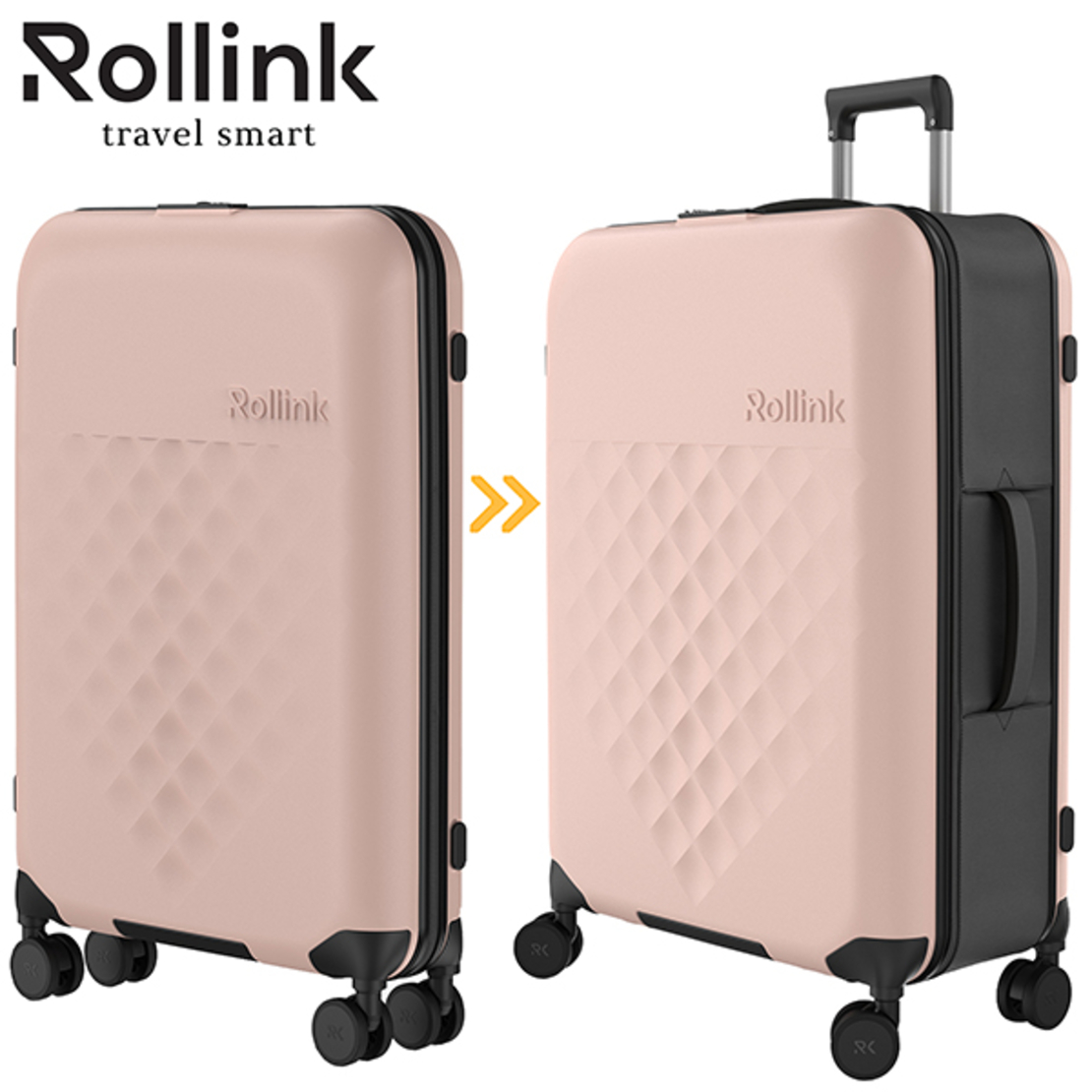 FLEX - 360 SPINNER המזוודה המתקפלת הדקה ביותר בעולם 29'' של מותג המזוודות החכמות Rollink