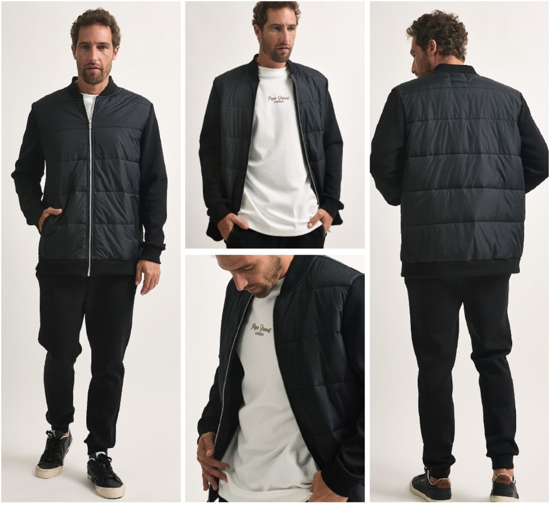 חליפת טרנינג שני חלקים לוגו גברים