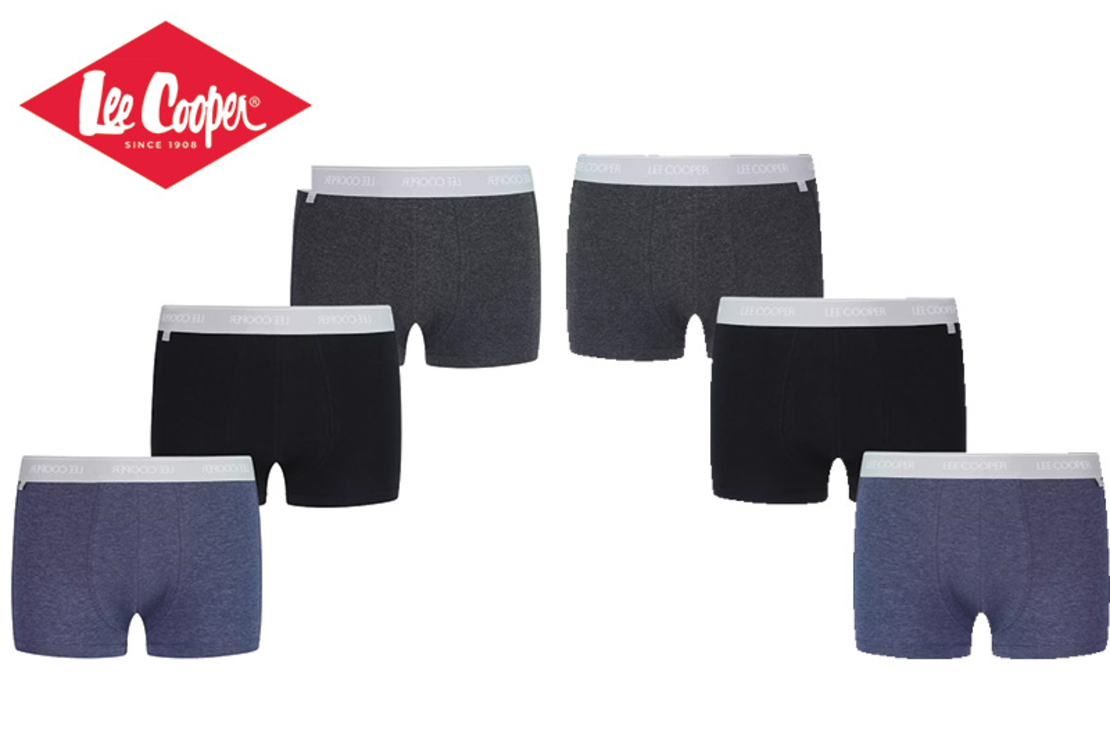 מארז 6 בוקסרים LEE COOPER