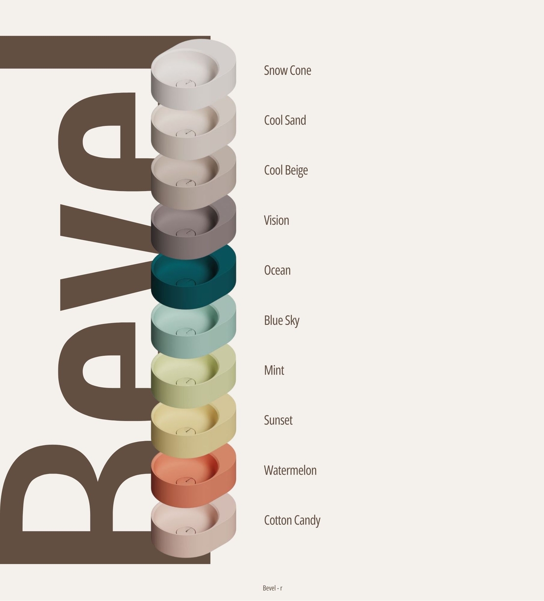 כיור מונח Bevel-R