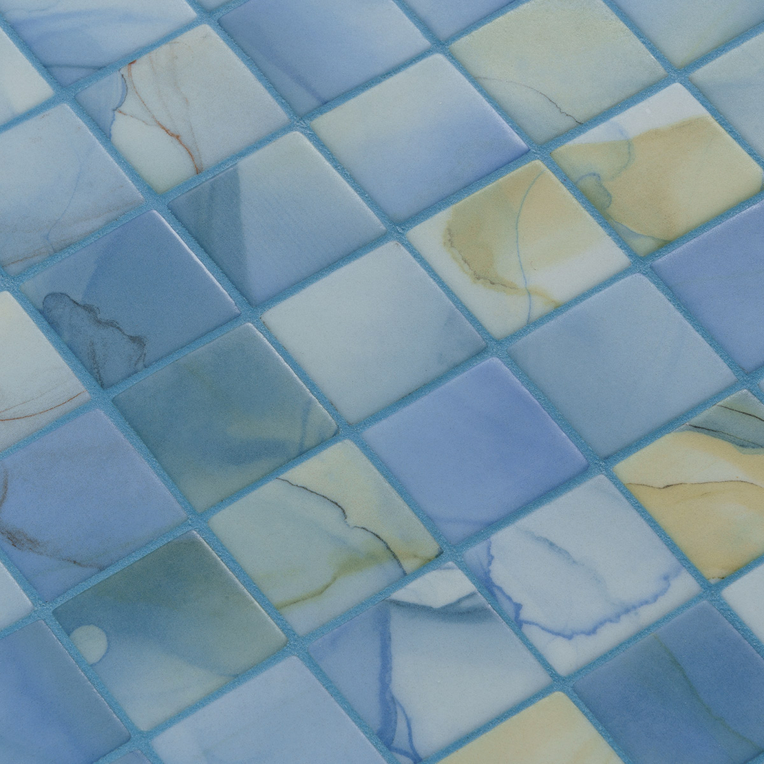 פסיפס זכוכית מט לבריכה Washes
