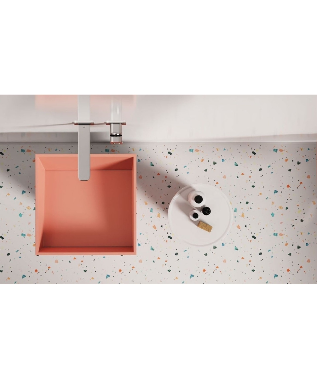 כיור עומד מרובע Ascella freestanding