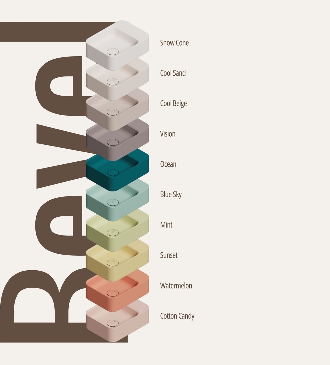 כיור מונח Bevel-S