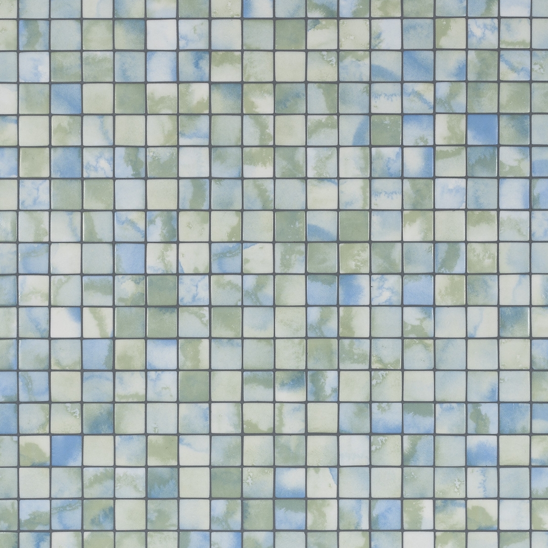 פסיפס זכוכית מט לבריכה Fluid