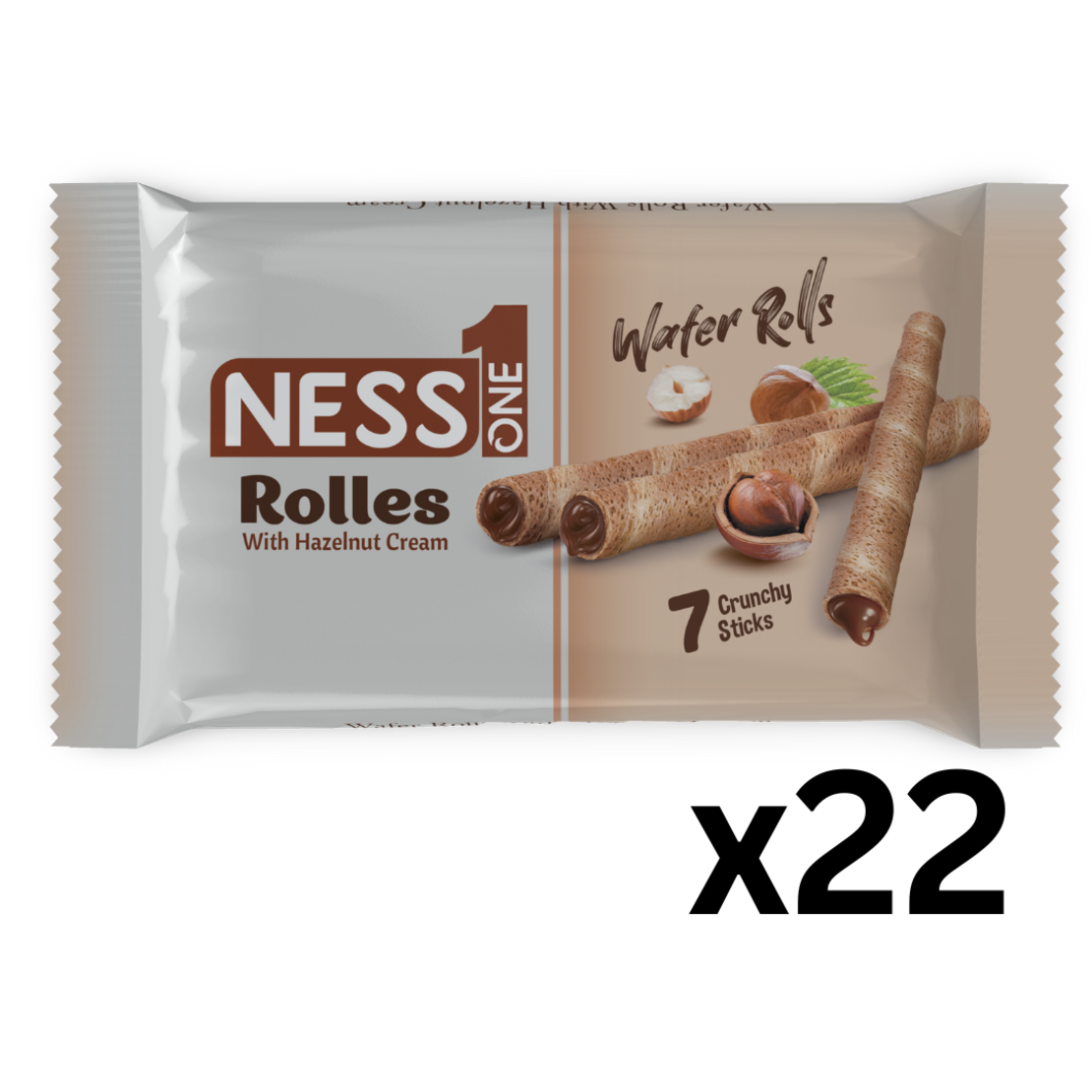 اصابع شوكولاتة Ness one بنكهة كريمة البندق