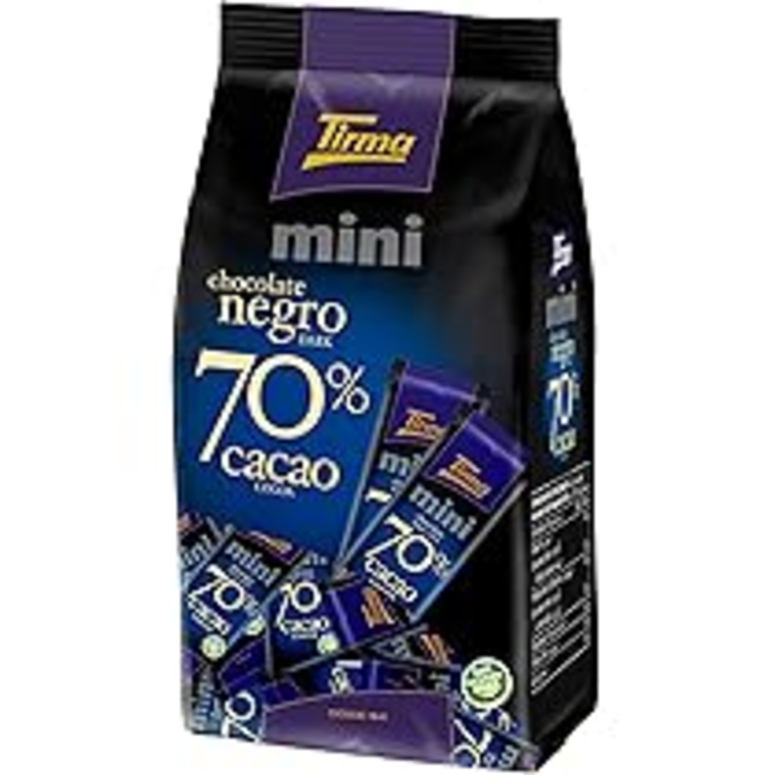 Tirma קוביות שוקולד ללא סוכר 70% קקאו
