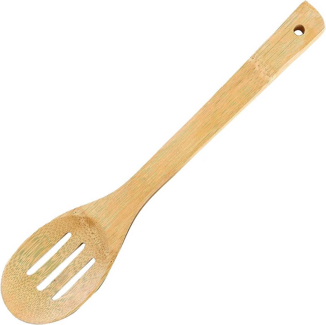 ملعقة خشب مثقوبة