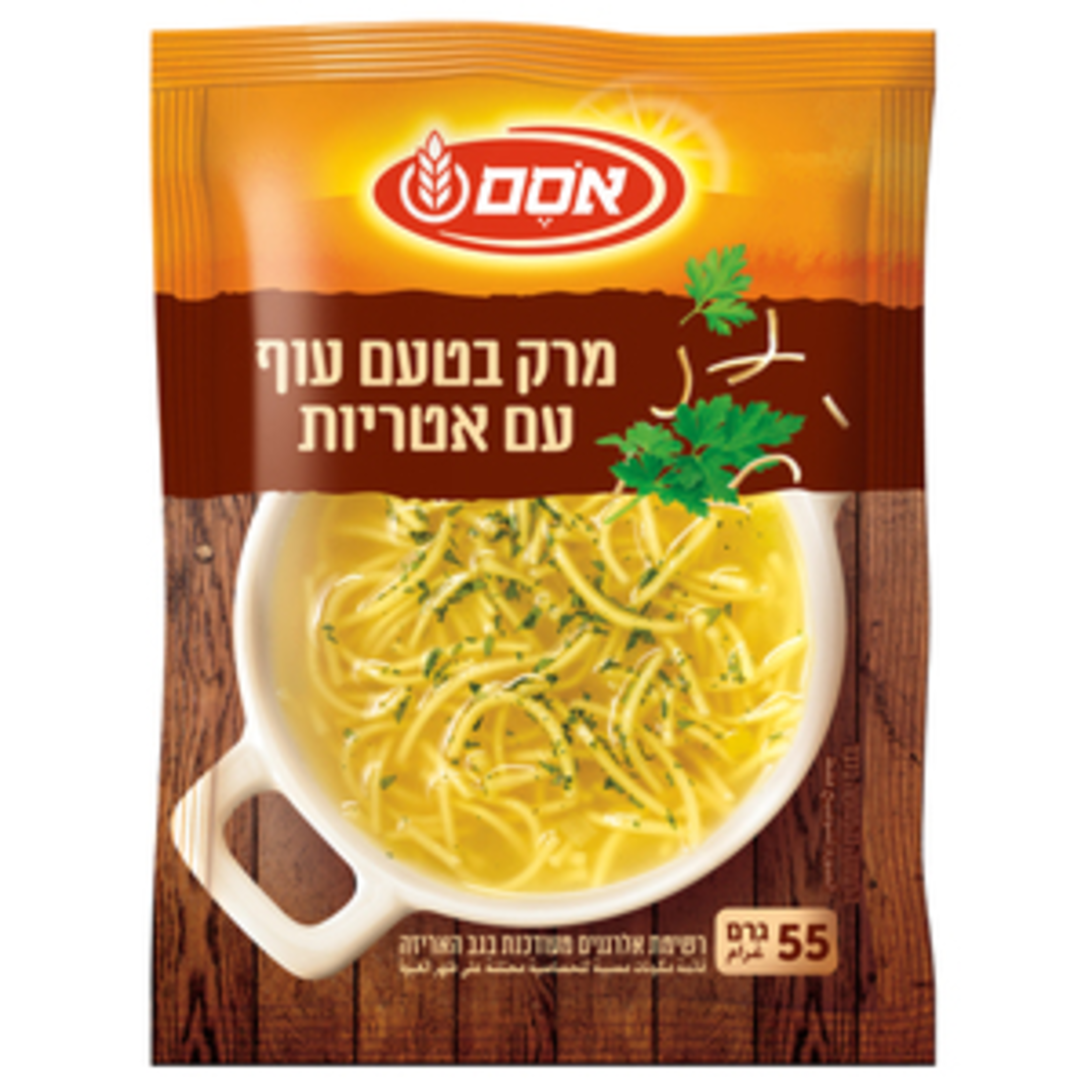 מרק בטעם עוף ואטריות