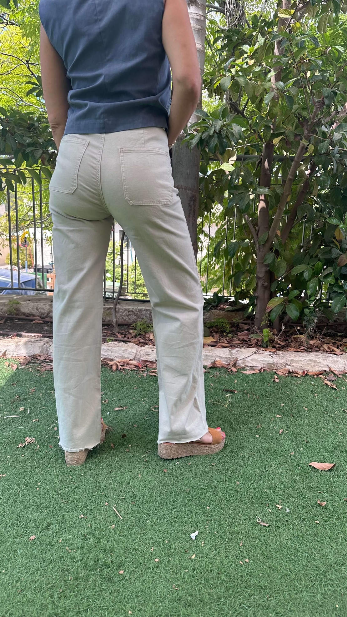 ג׳ינס לוסיו רטרו צבע אבן