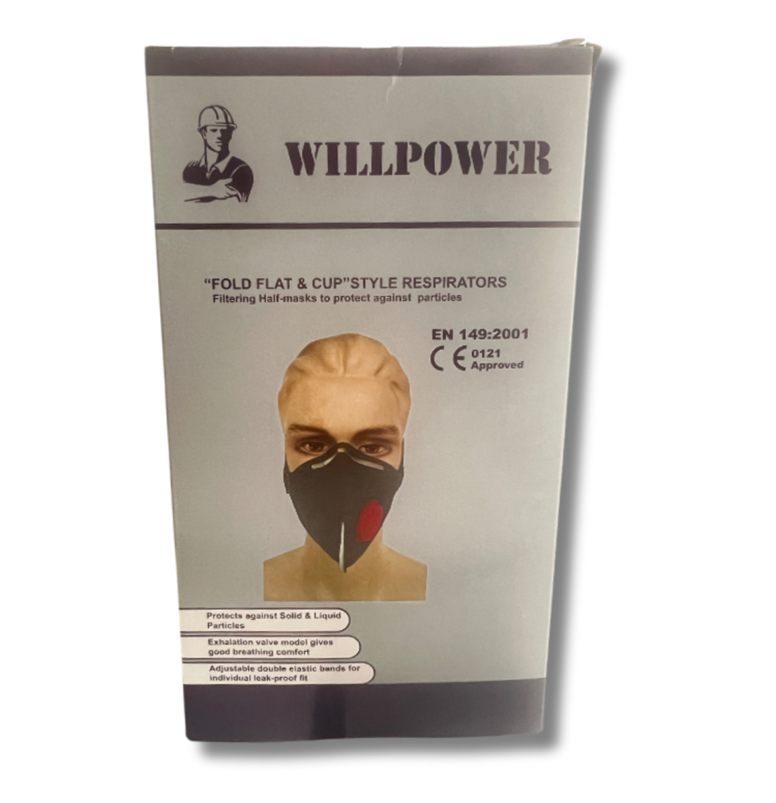 WILLPOWER | מסכות עבודה נגד כימיקלים וחומרים מסוכנים | 1 , 10 , 20 יח'
