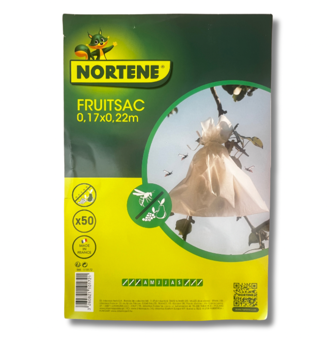 NORTENE | שקוית להגנת פירות מ צרעות | 50 יח'