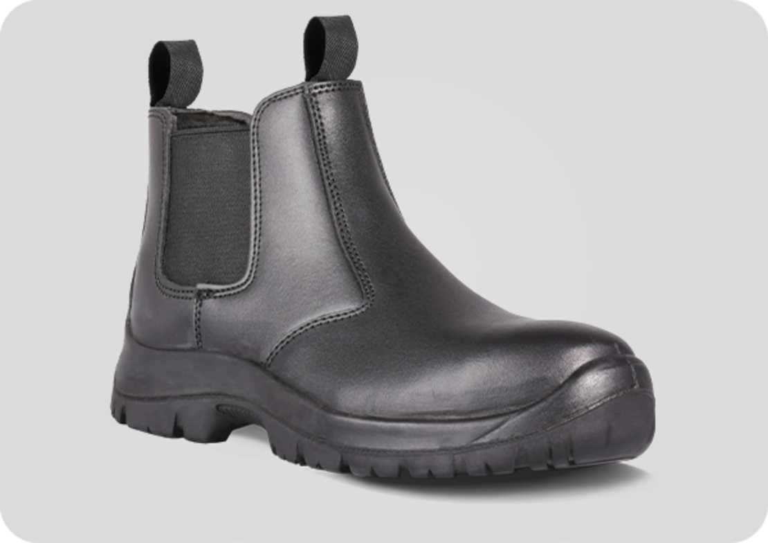 TITAN CHELSEA BLACK NST | עור חלק ללא כיפת מגן