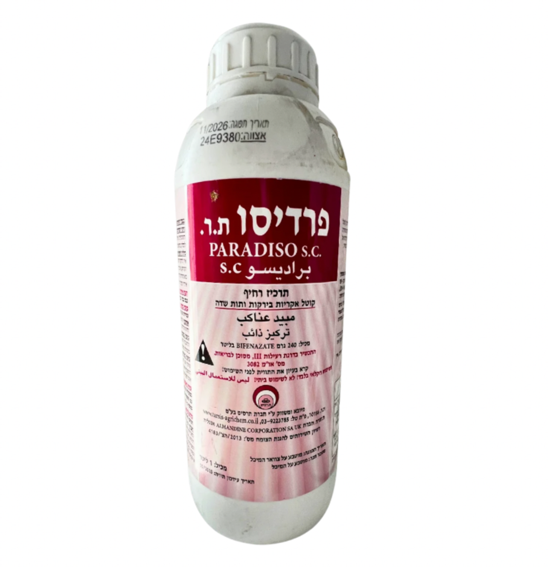 פרדיסו | קוטל אקריות | 1 ליטר