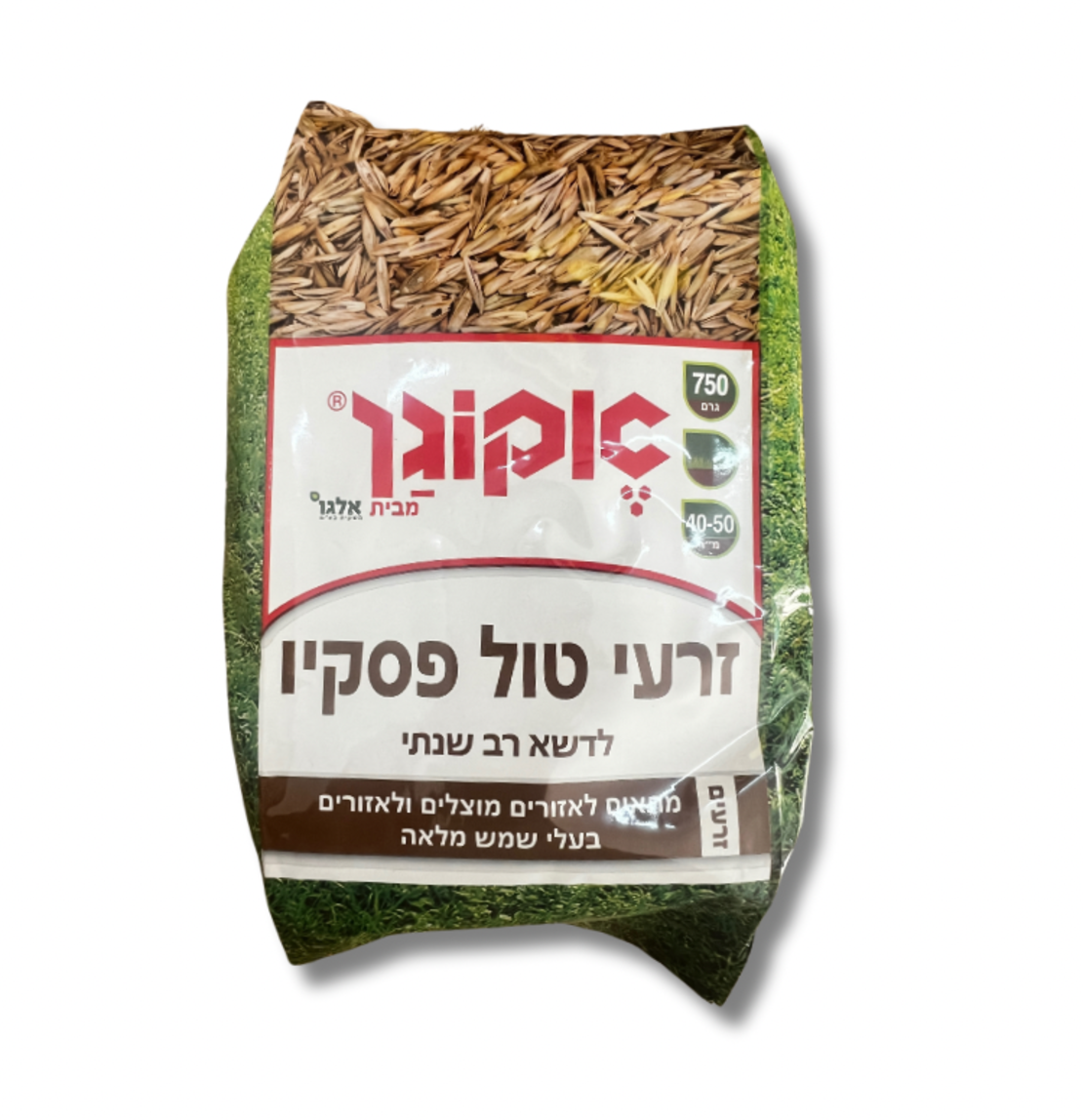 אקוגן | זרעי דשא טול פסקיו | 750 גרם