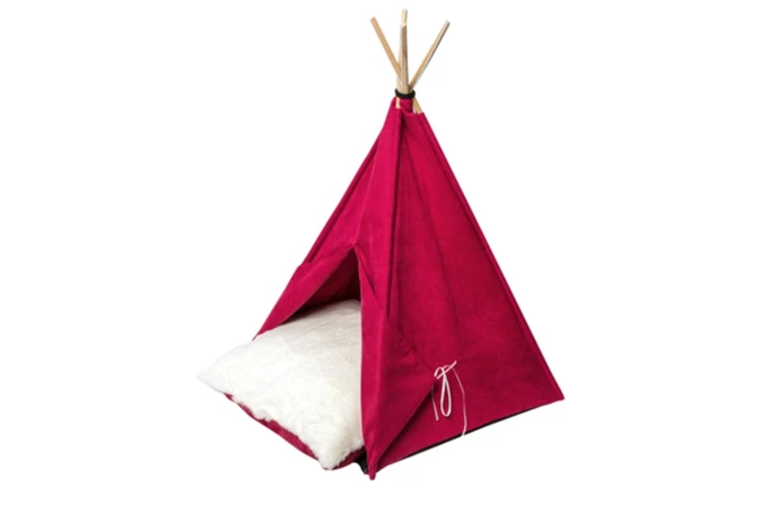 אוהל אדום לחתול מידה cupcake tent m