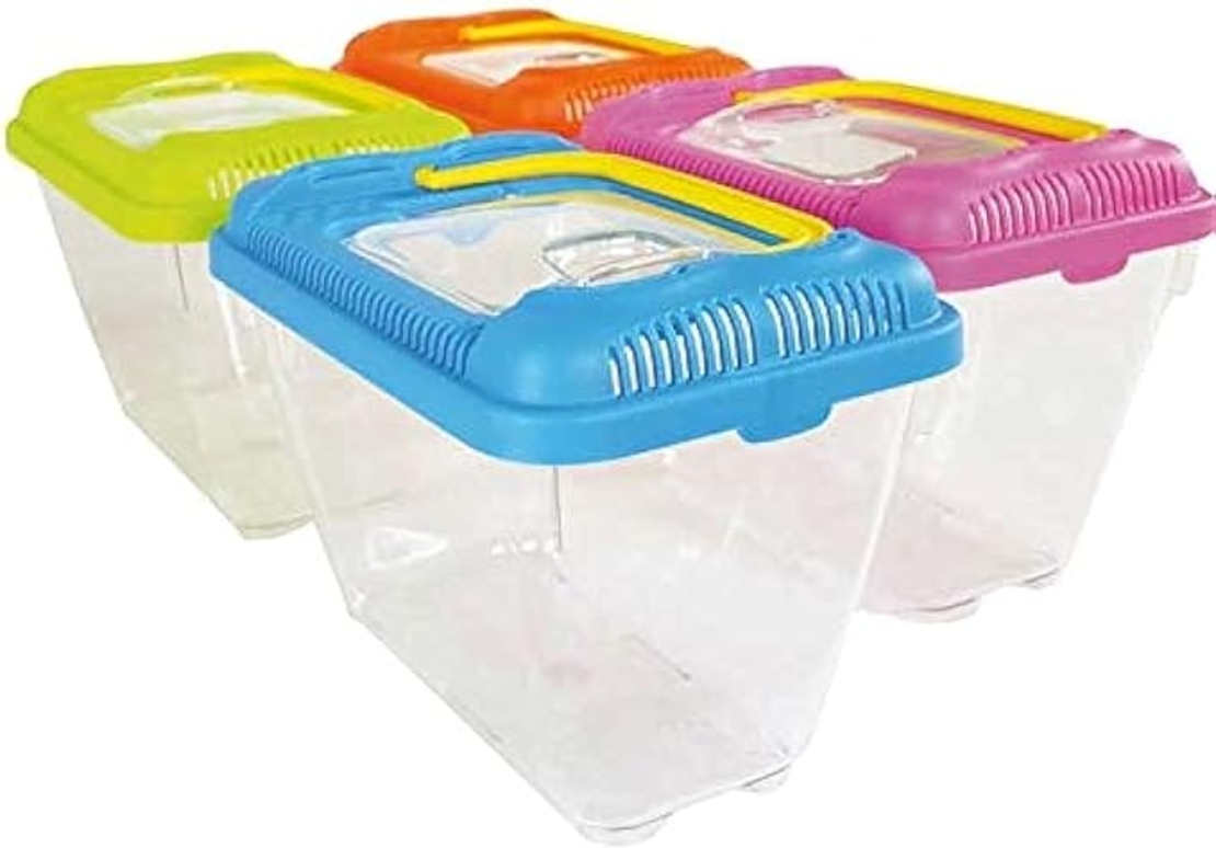 אקווריום פלסטיק 21.5x13.5x14 M במבחר צבעים