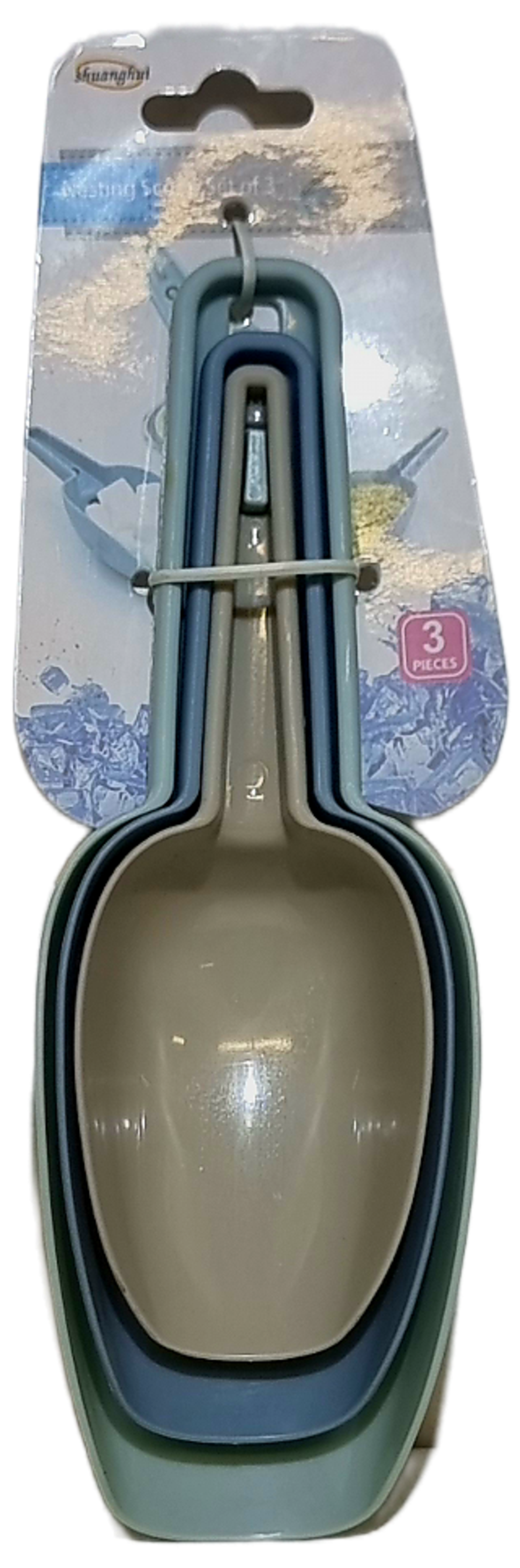 סט 3 כפיות שקילה מפלסטיק