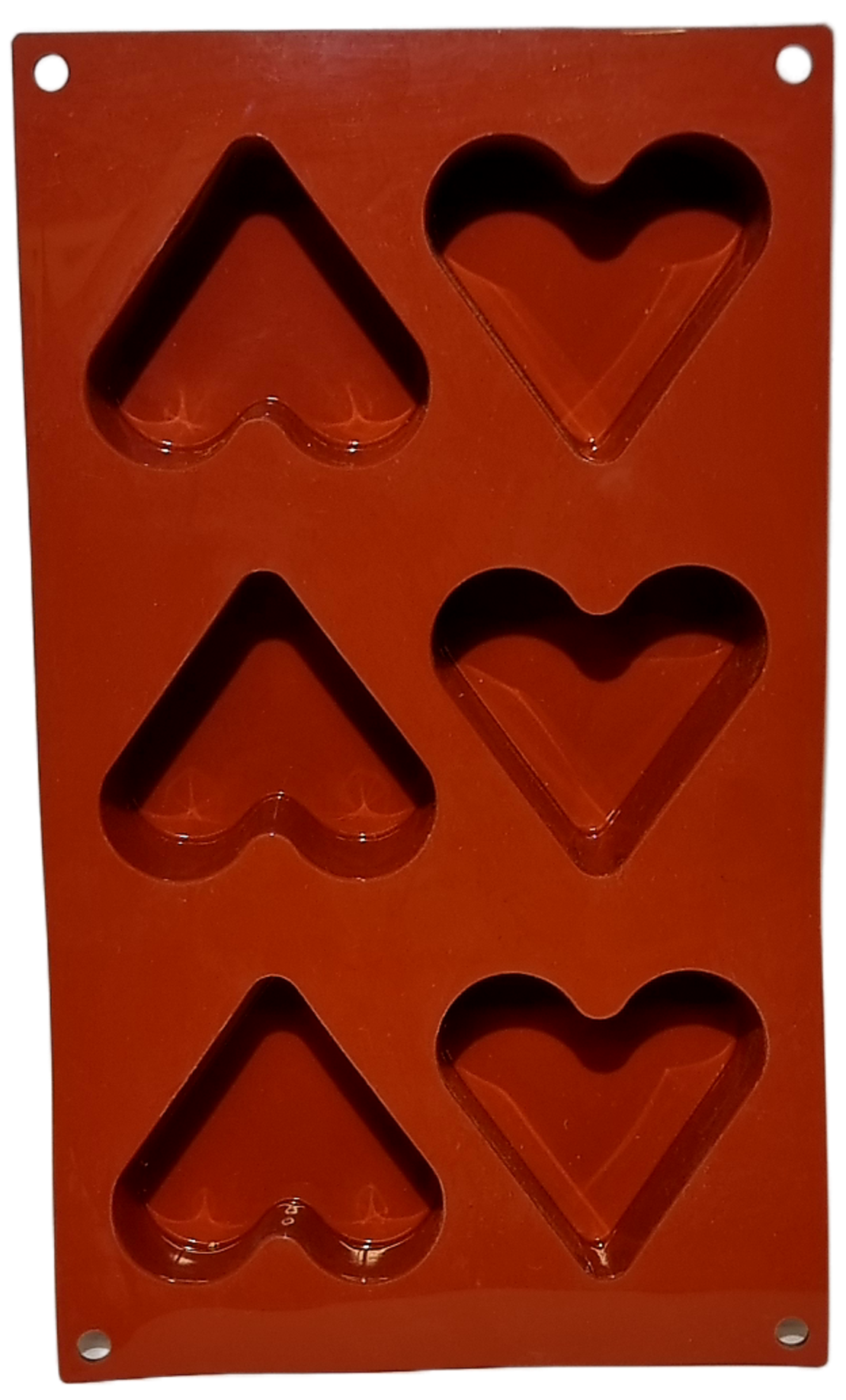 תבנית סיליקון לבבות 6