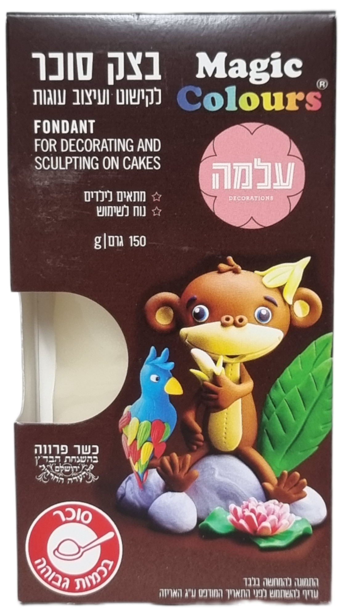 בצק סוכר לבן 150 גרם